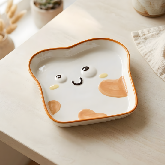 Porcelain Toast Plate